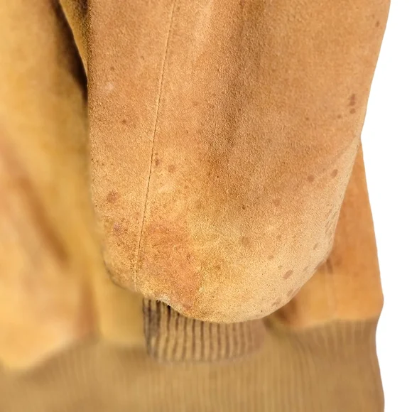 Berman's Vintage Suede Feel Leather Racer Biker Bomber Style Jacket Men’s 42 - Picture 5 of 15